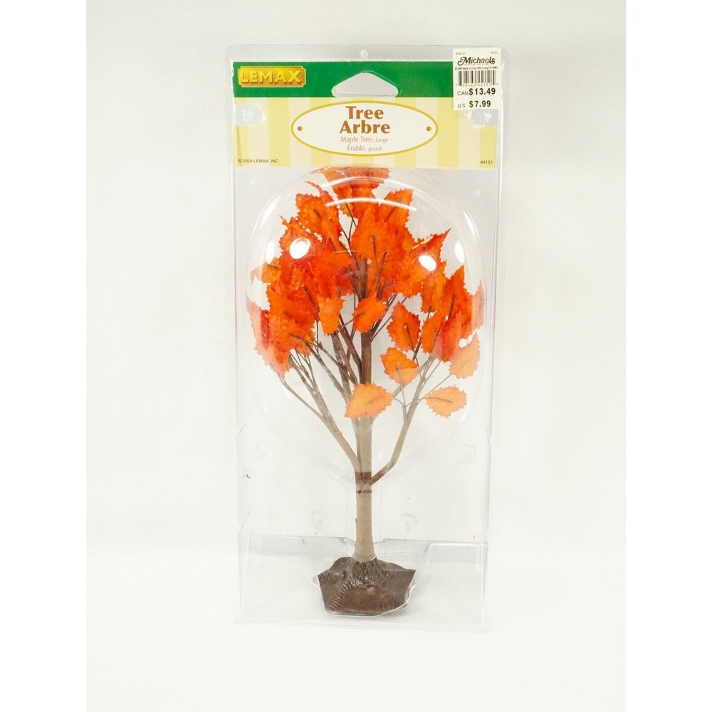 Lemax 2004 Autumn Maple Tree Large #44151 NEW Sealed in Package Vintage 9" Tall